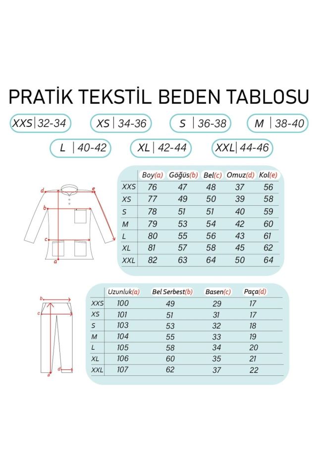 Beyaz Likralı Tesettür Scrubs Doktor Hemşire Forması Tek Üst XS