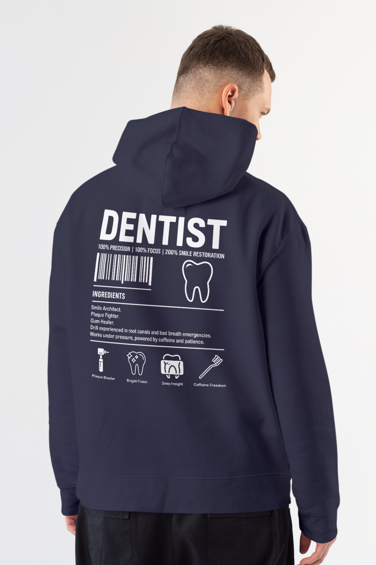 Dentist - Kapüşonlu Sweatshirt Lacivert Unisex