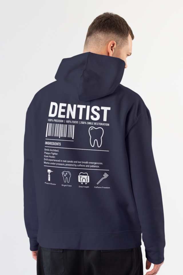 Dentist - Kapüşonlu Sweatshirt Lacivert Unisex