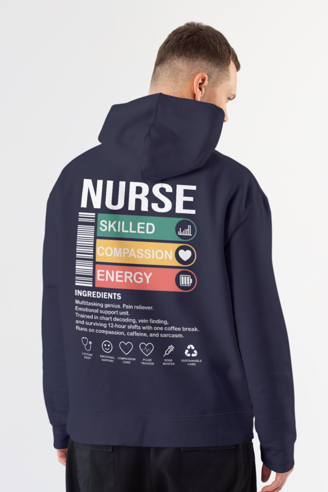 Nurse - Kapüşonlu Sweatshirt Lacivert Unisex