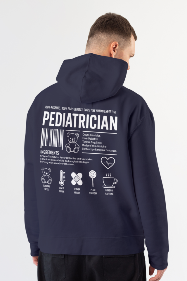 Pediatrician - Kapüşonlu Sweatshirt Lacivert Unisex