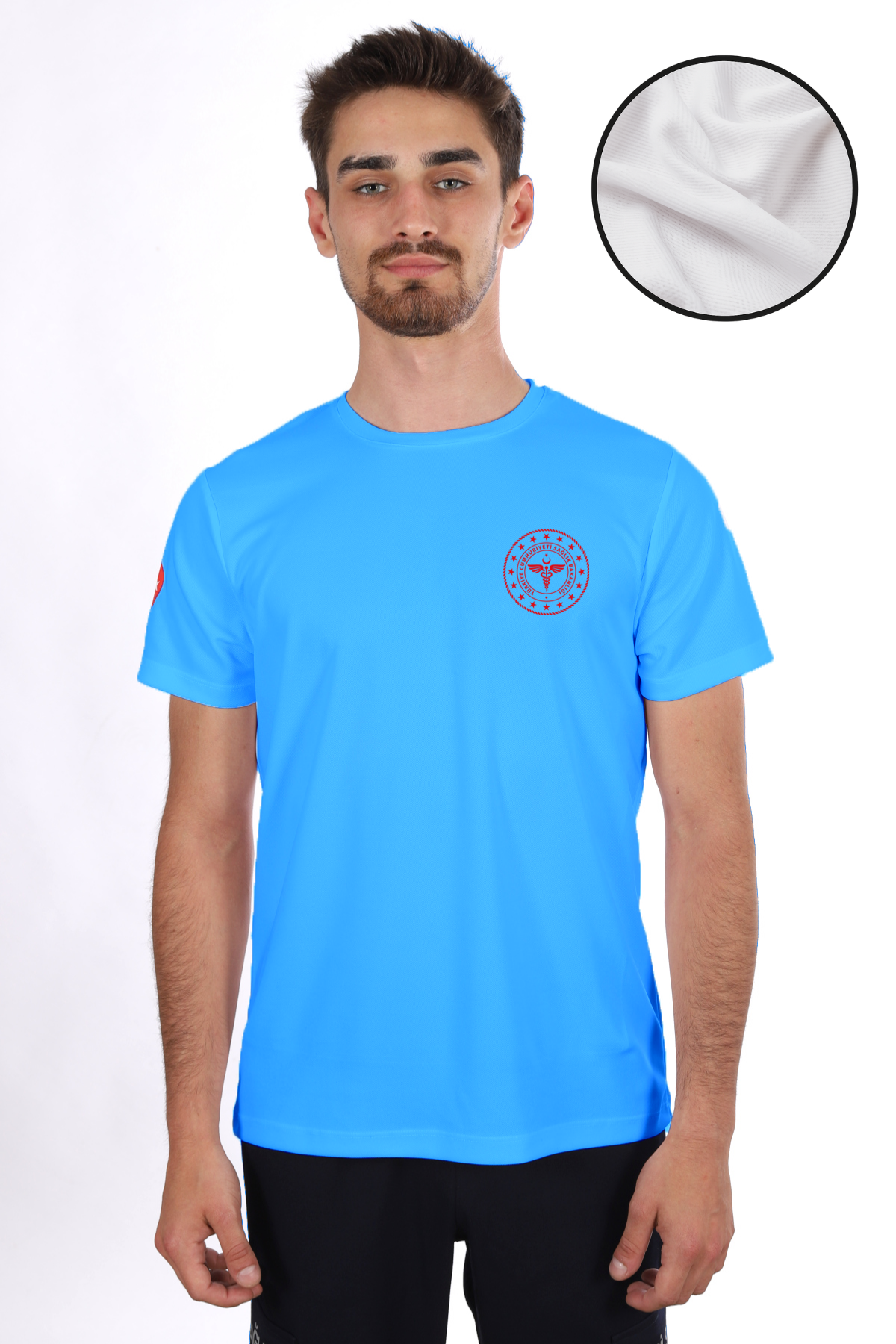 Turkuaz 112 Acil Sağlık Dry Touch Bisiklet Yaka Tişört Unisex