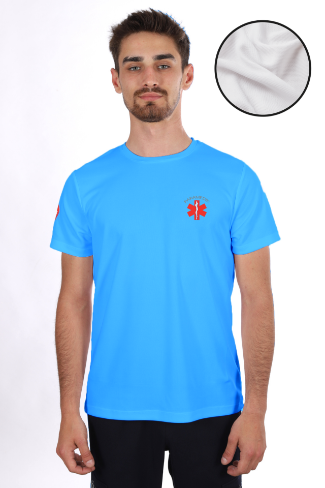Turkuaz Paramedik Dry Touch Bisiklet Yaka Tişört Unisex
