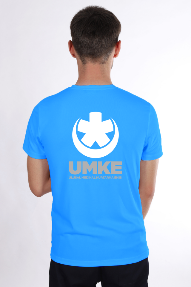 Turkuaz UMKE Dry Touch Bisiklet Yaka Tişört Unisex