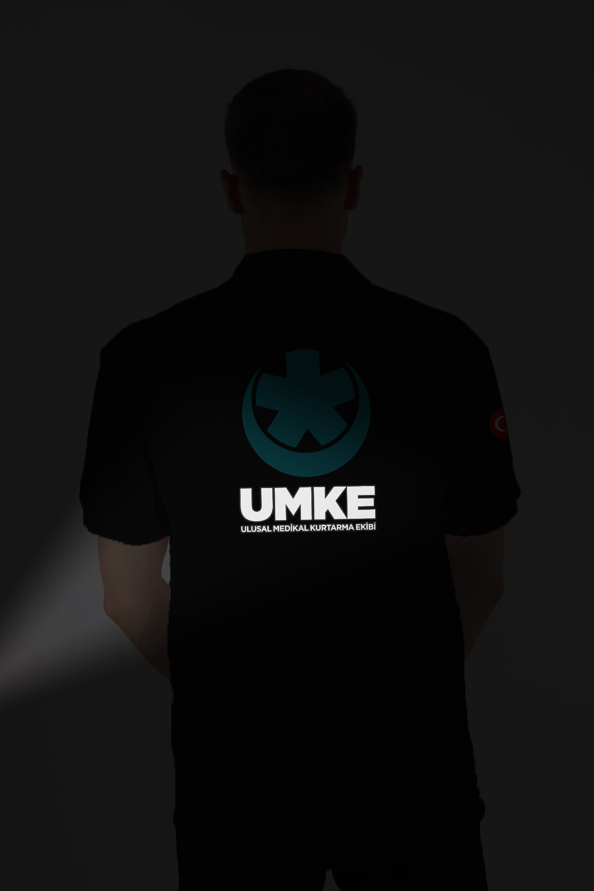 Gri UMKE Polo Yaka Tişört Unisex