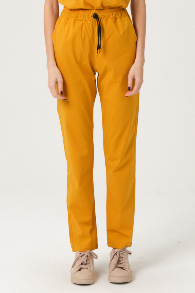 Hardal Likralı Tek Alt Doktor Hemşire Forması Unisex