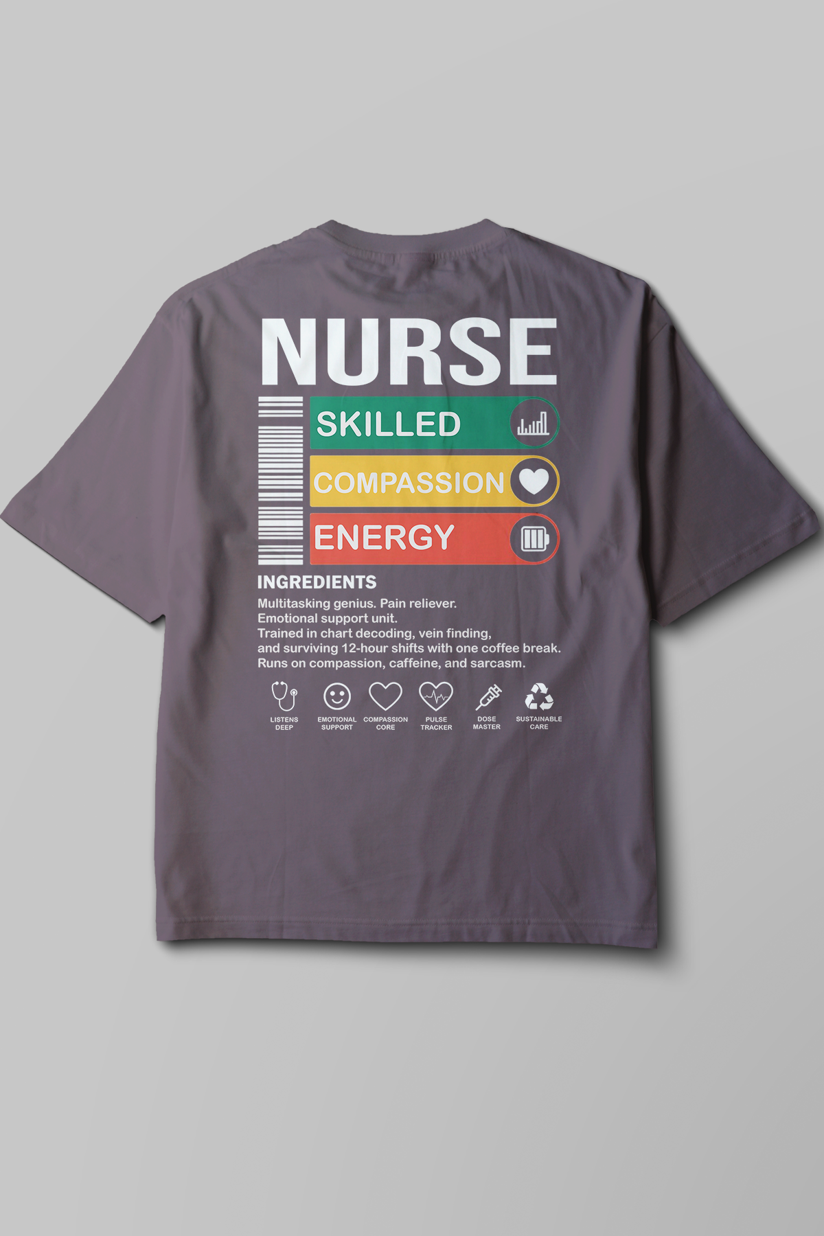 Nurse - Oversize T-Shirt Füme