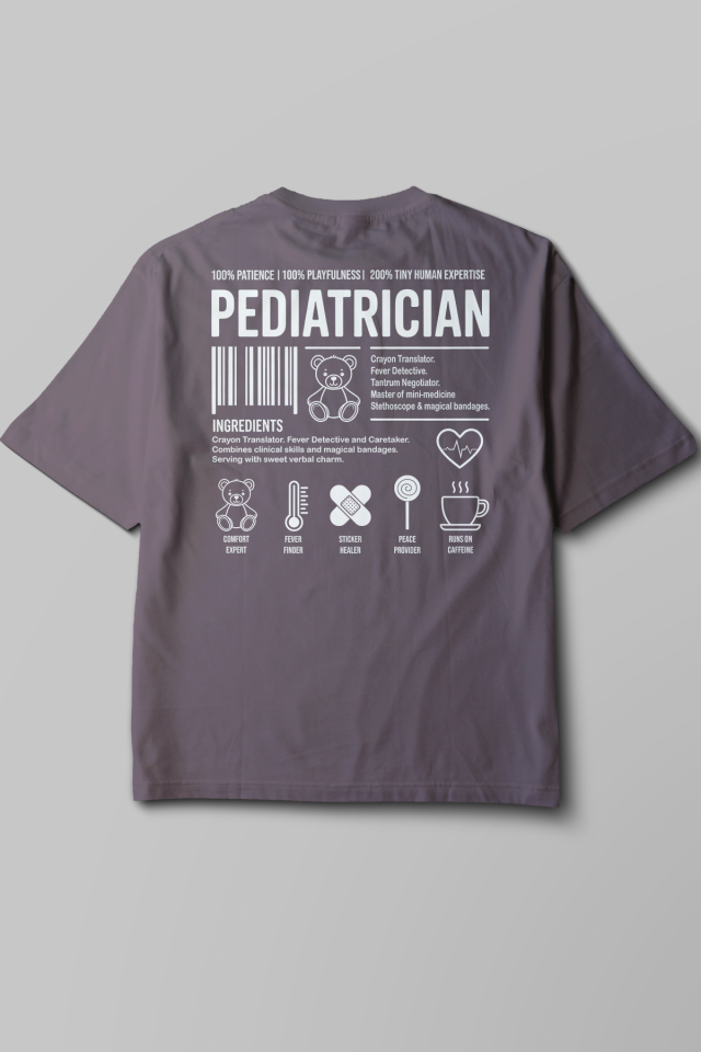 Pediatrician - Oversize T-Shirt Füme Unisex