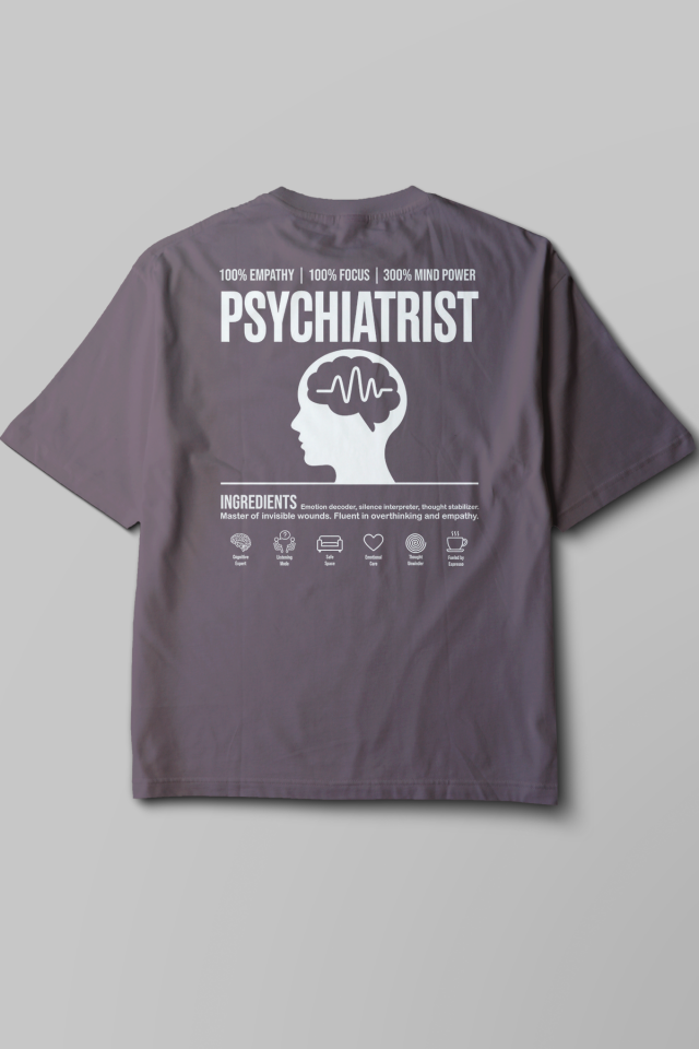 Psychiatrist - Oversize T-Shirt Füme