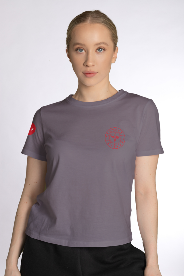 Gri 112 Acil Sağlık Bisiklet Yaka Penye Tişört Unisex XL