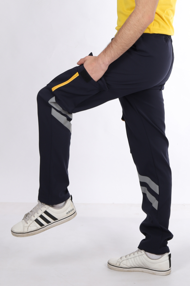 Kışlık Lacivert Likralı Paramedik Pantolonu Unisex