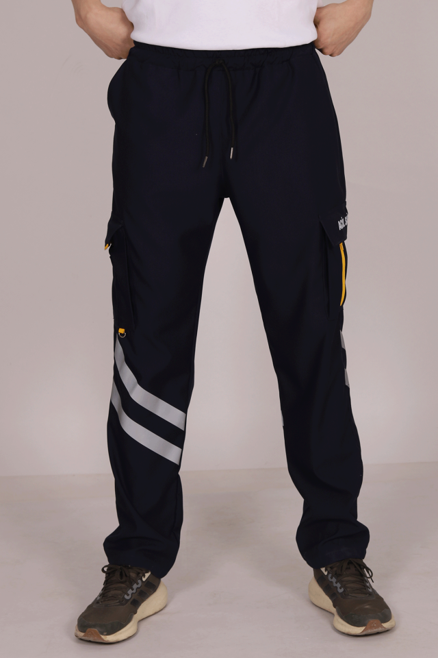 Lacivert Likralı 112 Acil Sağlık Pantolonu Unisex 2XL