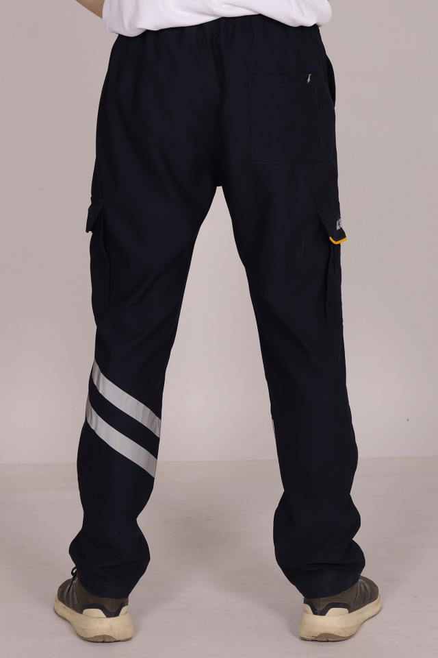 Lacivert Likralı 112 Acil Sağlık Pantolonu Unisex 2XL