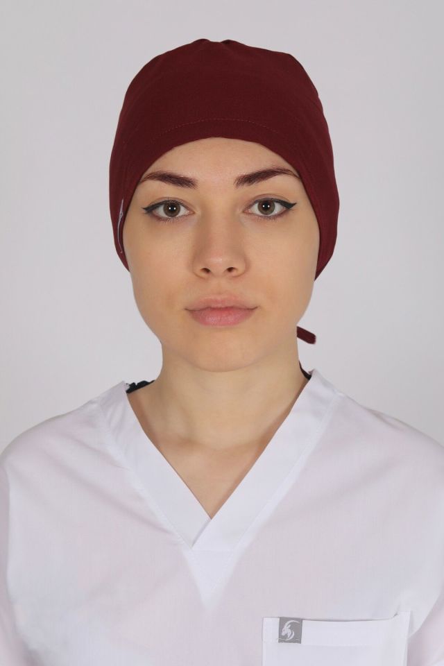 Bordo Likralı Cerrahi Bone