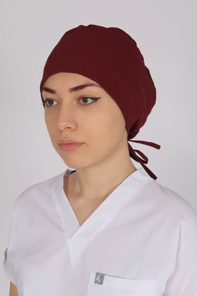 Bordo Likralı Cerrahi Bone