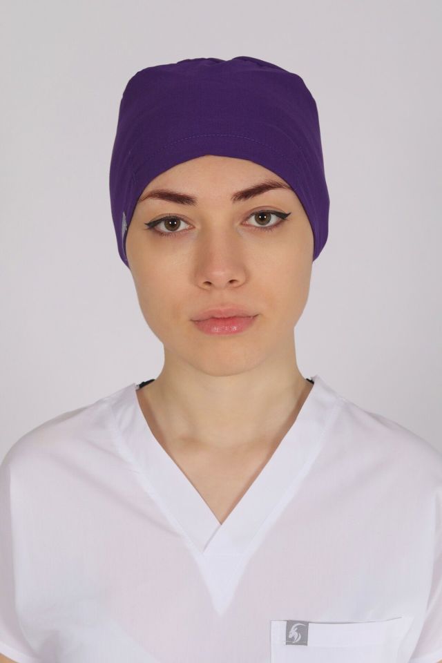 Mor Likralı Cerrahi Bone
