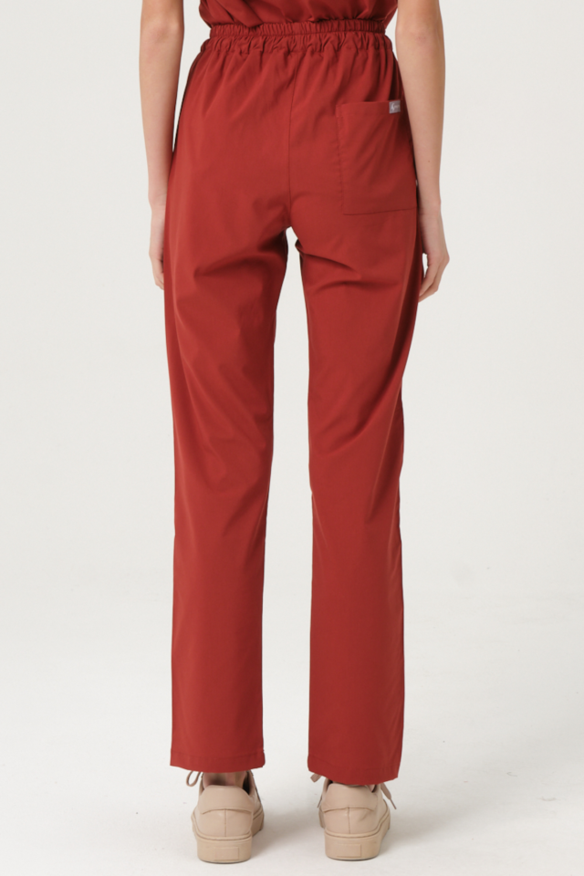 Kiremit Likralı Tek Alt Doktor Hemşire Forması Unisex