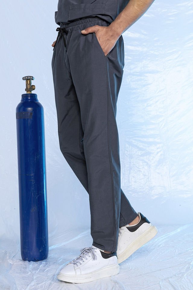 Füme Özel Veteriner Forması Tüy Tutmaz Sıvı İtici Baskılı Scrubs Takım Unisex