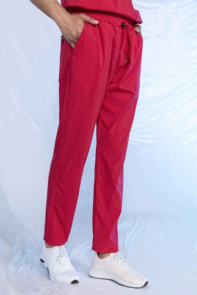 Nar Çiçeği Likralı Tek Alt Doktor Hemşire Forması XXS