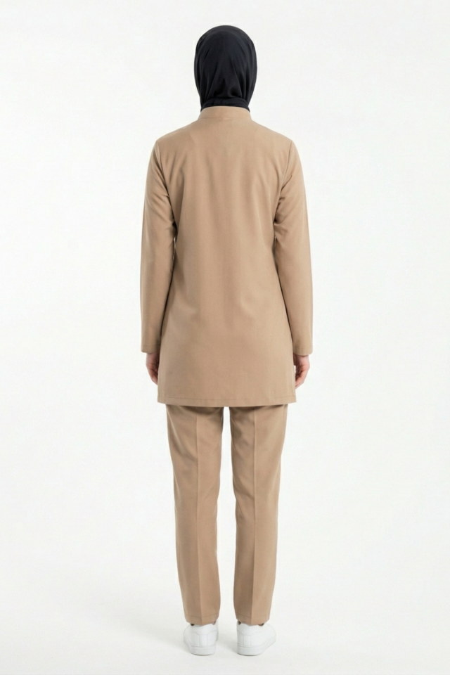 Sağlık Teknisyeni Teknikeri Tıbbi Sekreter Forması Likralı Scrubs Tesettür Takım Moth