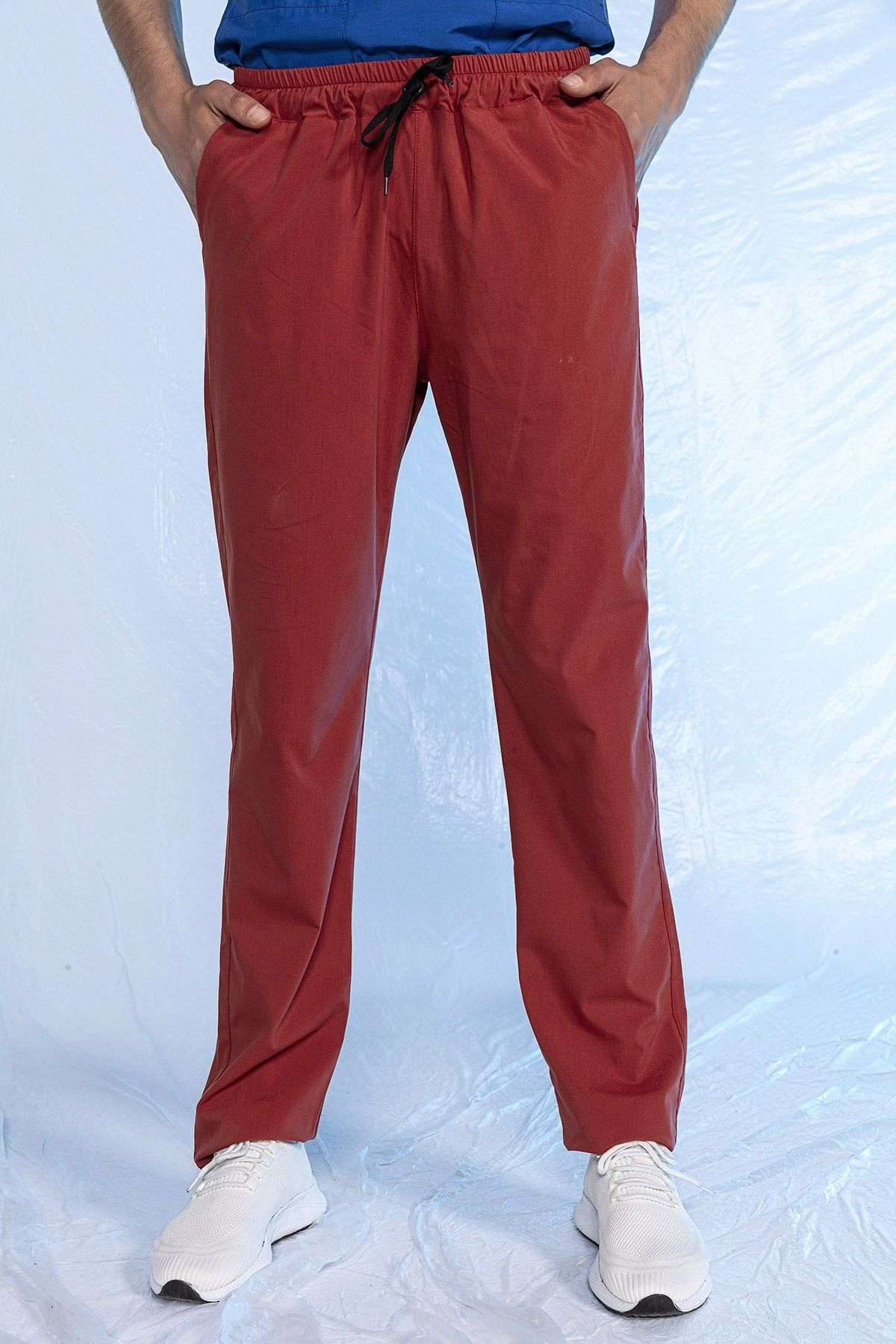 Kiremit Likralı Tek Alt Doktor Hemşire Forması XXS