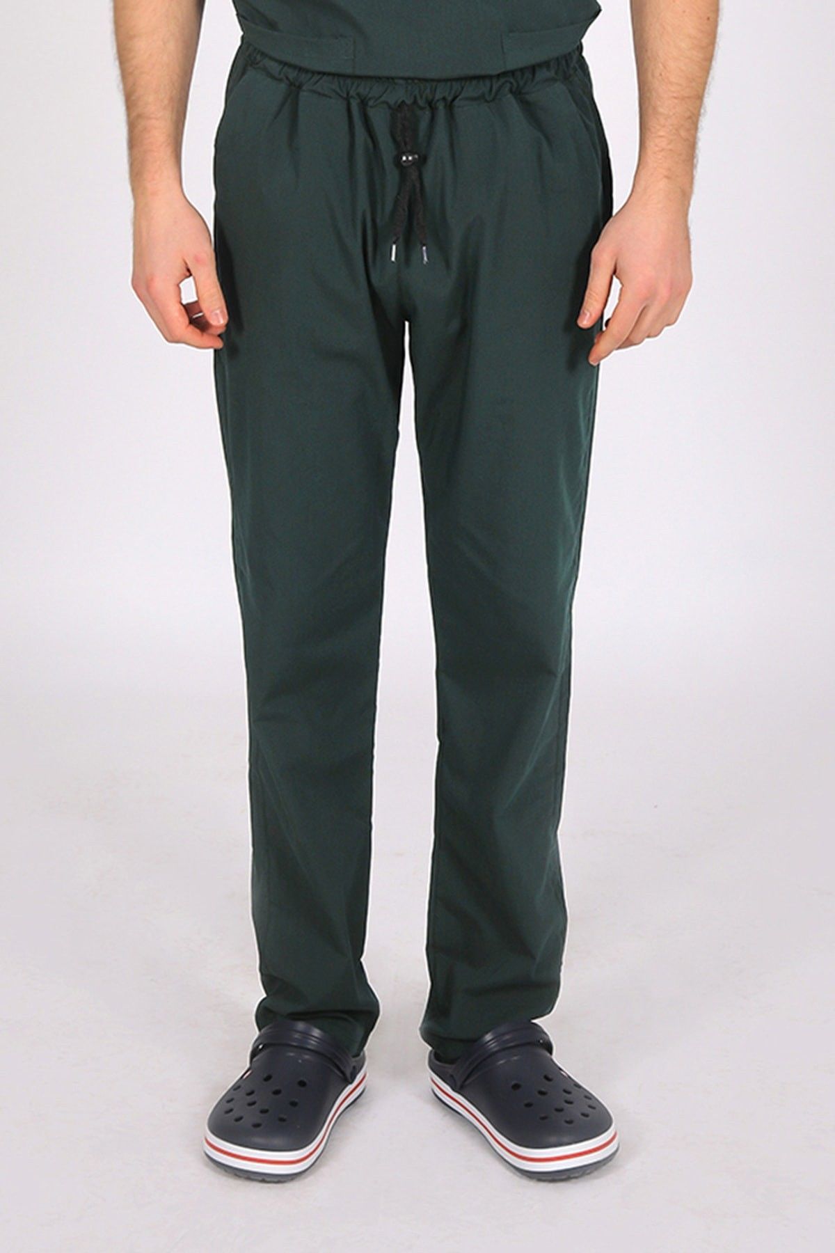 Ördek Yeşil Likralı Tek Alt Doktor Hemşire Forması XS