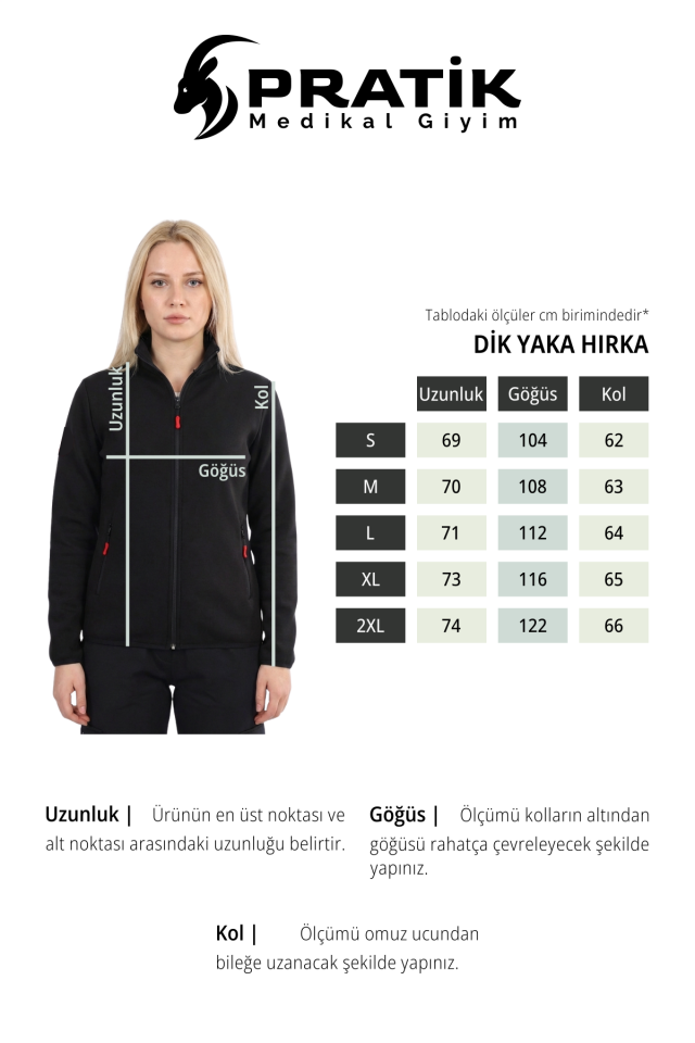 112 Acil Sağlık Hırka Tam Fermuarlı Üç İplik Şardonlu Dik Yaka Kırmızı Unisex