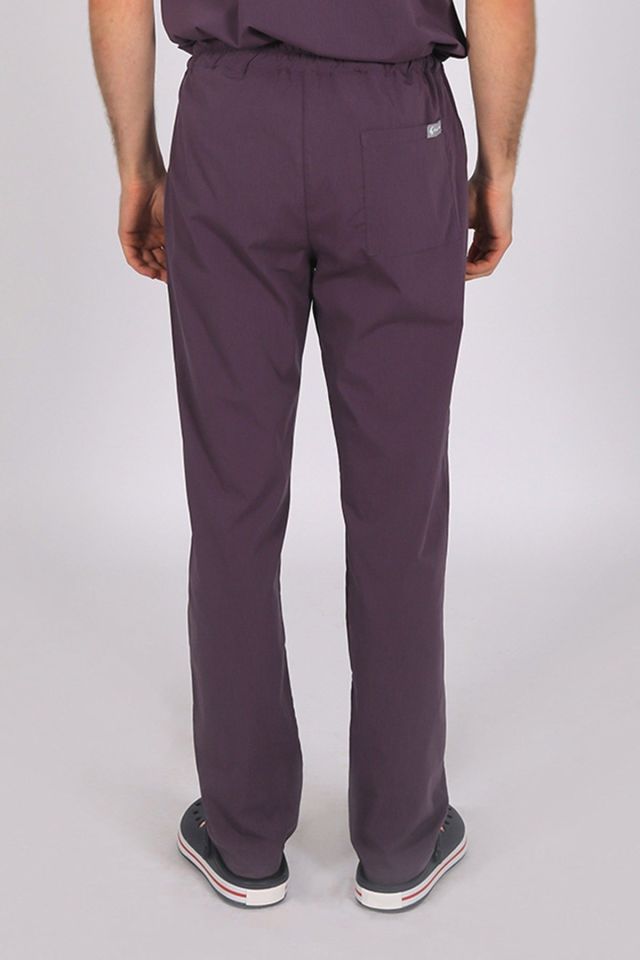 Mürdüm Likralı Tek Alt Doktor Hemşire Forması XXL