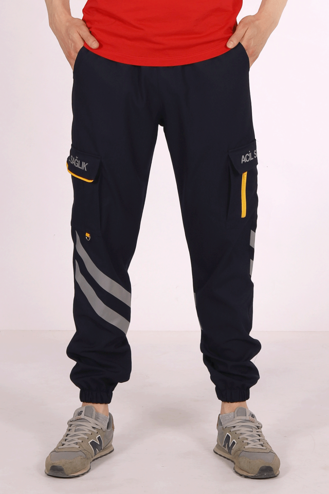 Lacivert Jogger Paça Likralı 112 Acil Sağlık Pantolonu Unisex