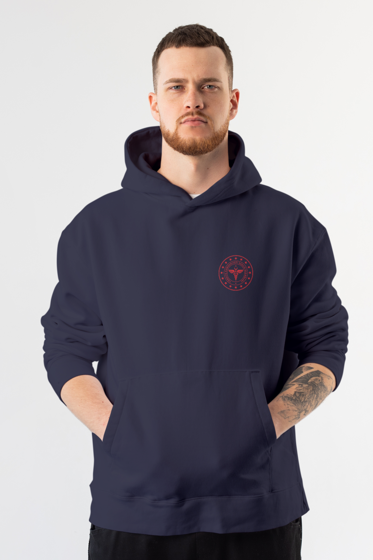 Lacivert 112 Acil Sağlık Kapüşonlu Sweatshirt Unisex