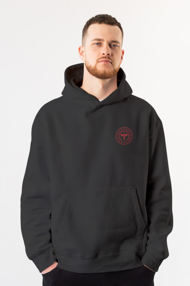 Siyah 112 Acil Sağlık Kapüşonlu Sweatshirt Unisex