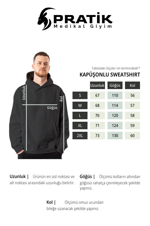Siyah Paramedik Kapüşonlu Sweatshirt Unisex