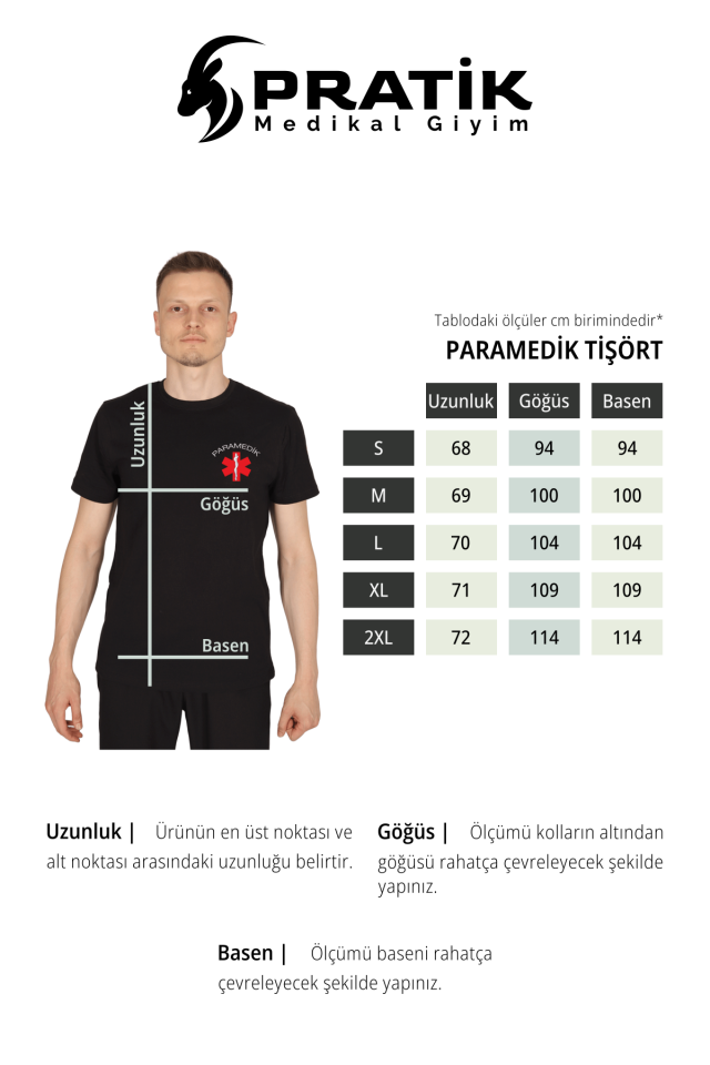 Sarı Paramedik Bisiklet Yaka Penye Tişört Unisex