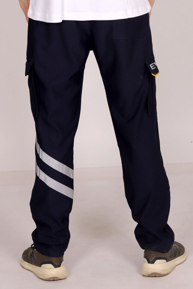 Lacivert Likralı Evde Sağlık Pantolonu Unisex
