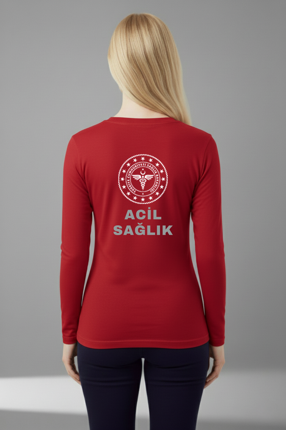 Kırmızı 112 Acil Sağlık Mevsimlik Kazak Unisex