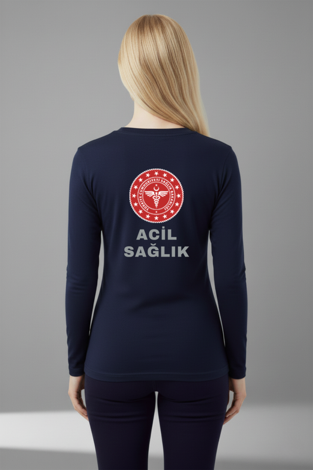 Lacivert 112 Acil Sağlık Mevsimlik Kazak Unisex