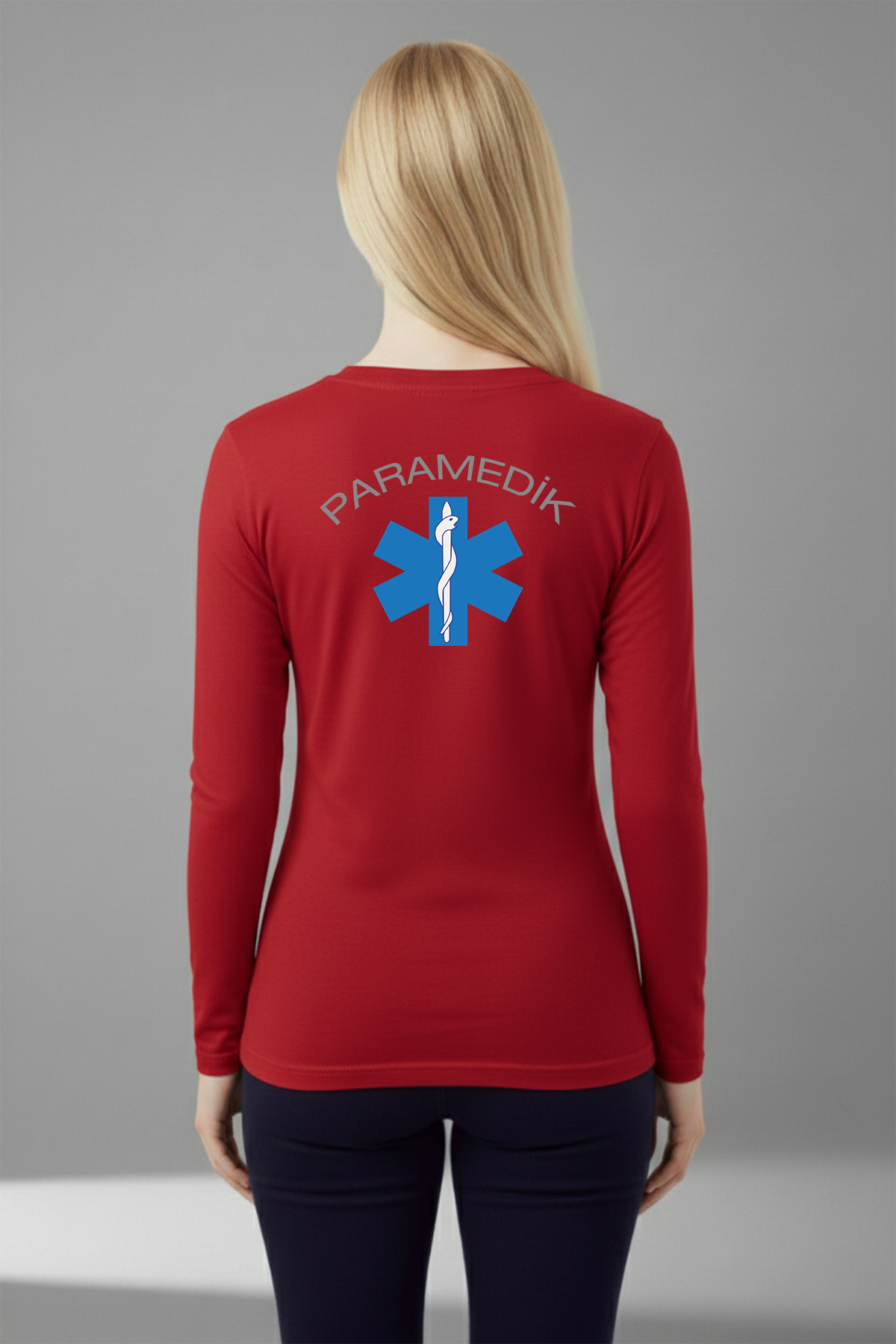 Kırmızı Paramedik Mevsimlik Kazak Unisex