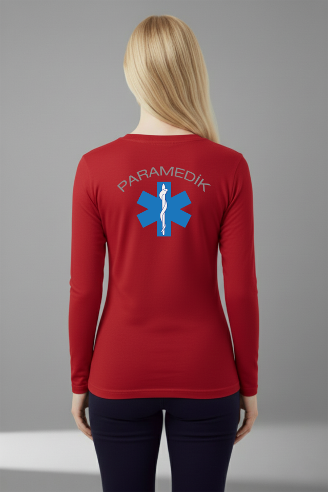 Kırmızı Paramedik Mevsimlik Kazak Unisex