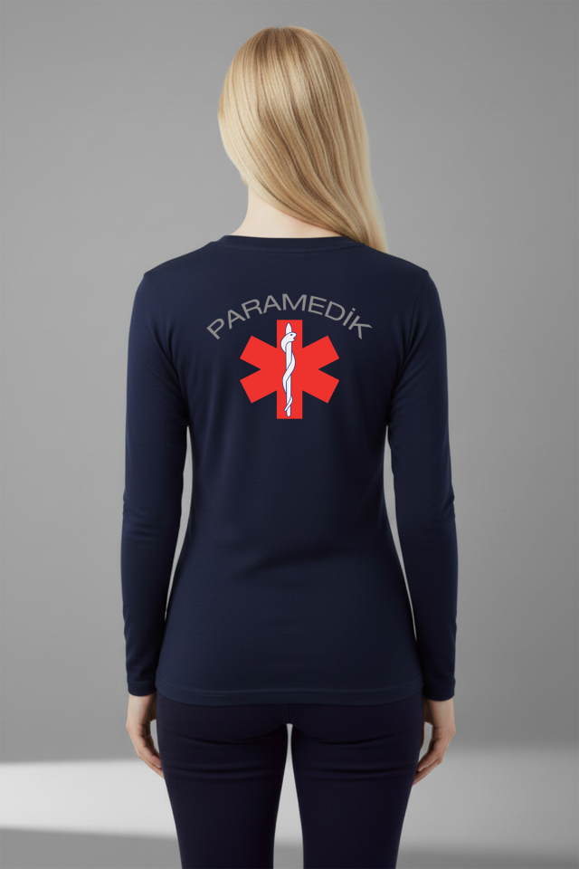 Lacivert Paramedik Mevsimlik Kazak Unisex