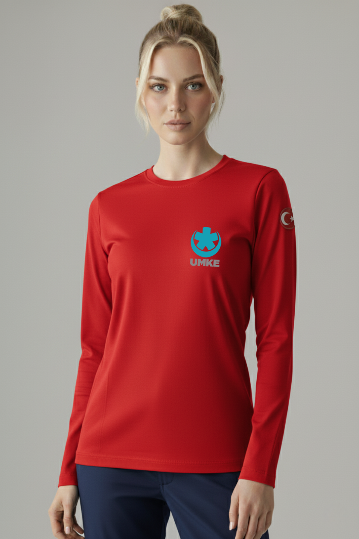 Kırmızı UMKE Mevsimlik Kazak Unisex