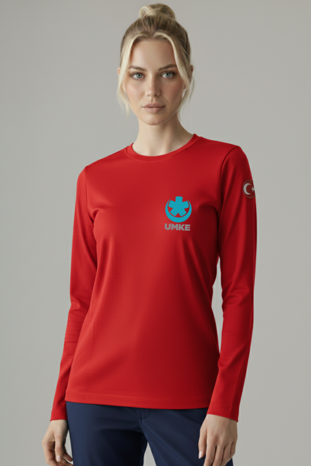 Kırmızı UMKE Mevsimlik Kazak Unisex