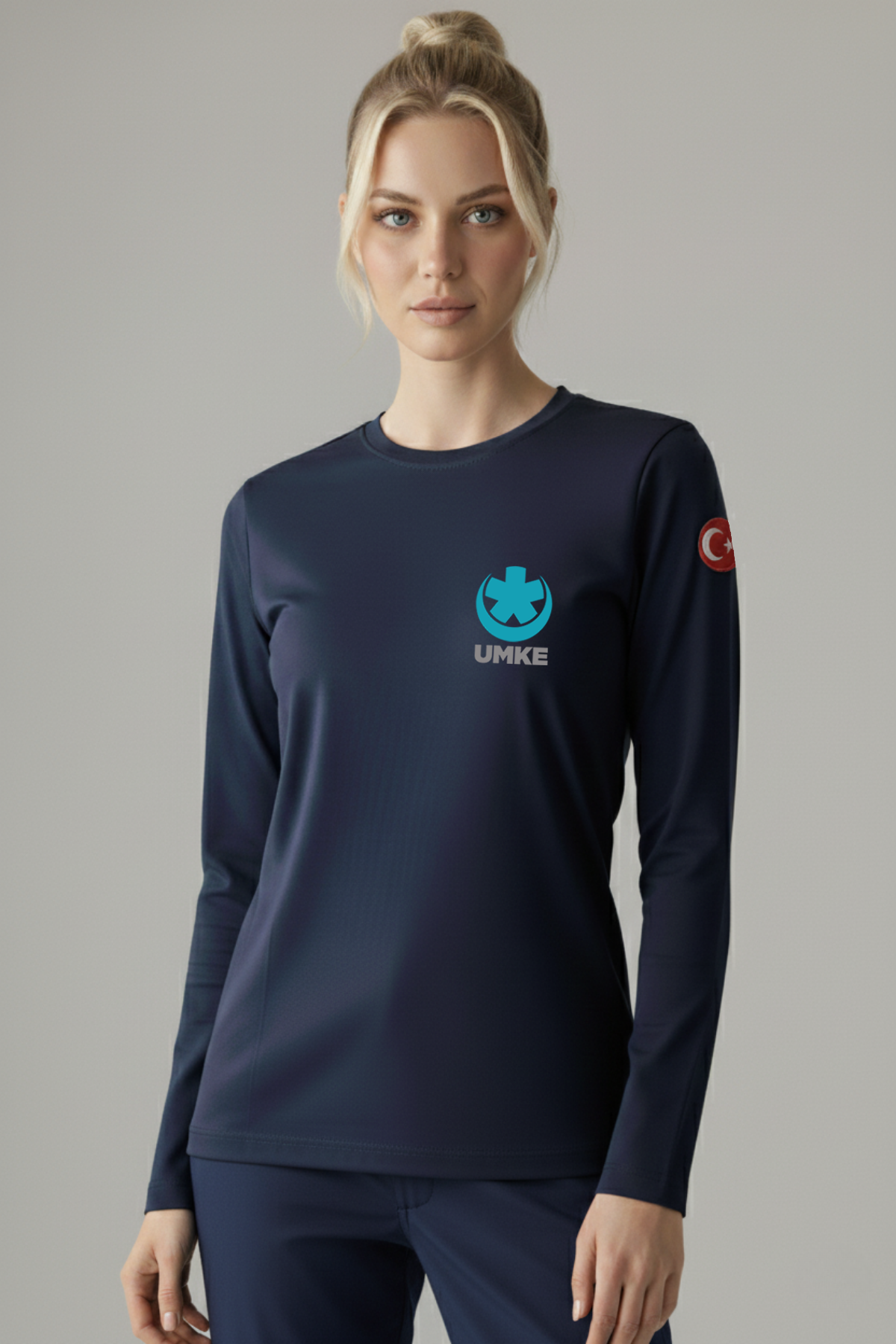 Lacivert UMKE Mevsimlik Kazak Unisex