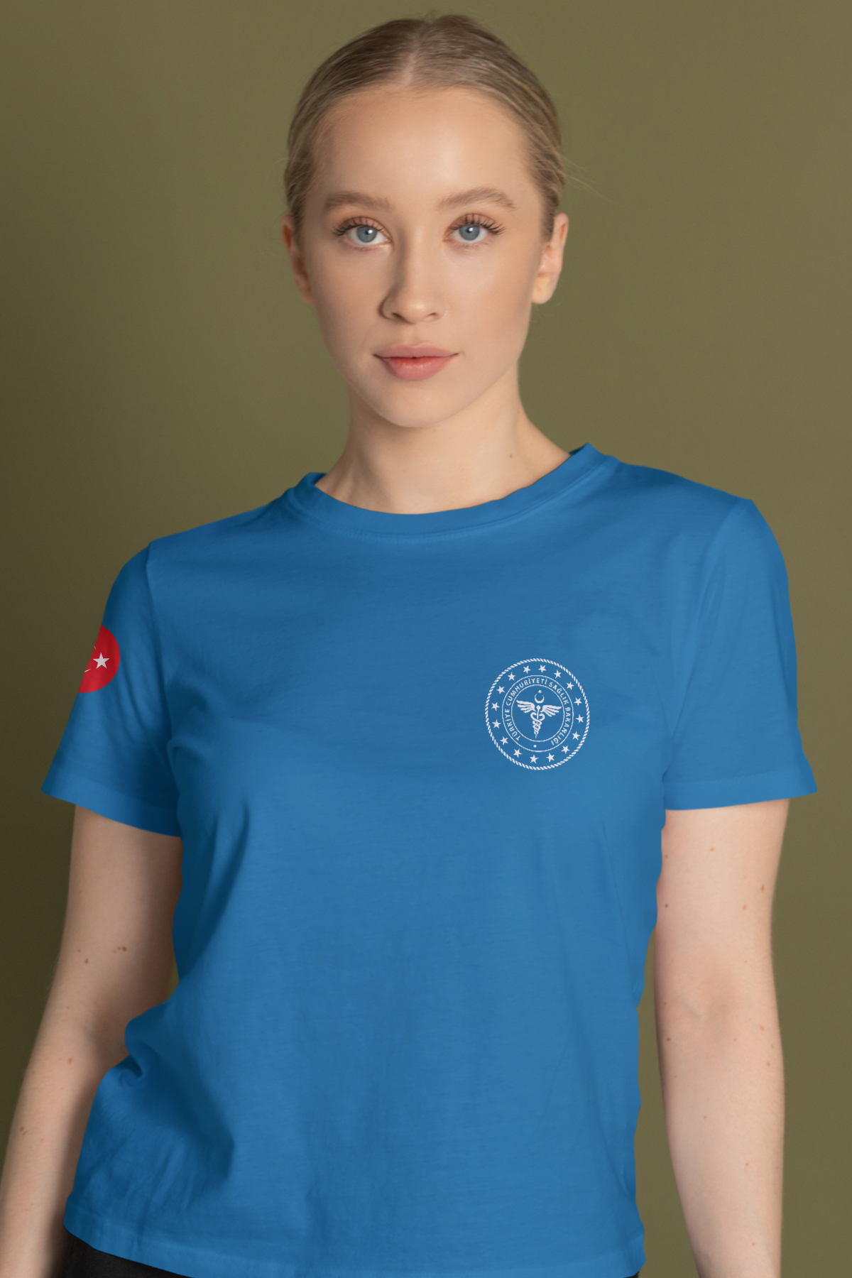 Turkuaz 112 Acil Sağlık Bisiklet Yaka Tişört Unisex L